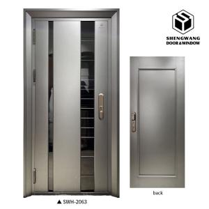 Wholesale 60mm 70mm Aluminium Door For Room Apartment Fire Rated Steel Door from china suppliers
