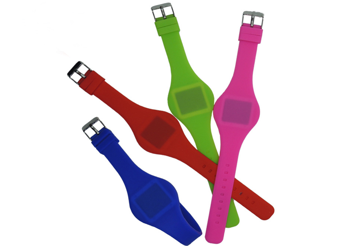 Candy colors Children's Electronic Silicone Watch LED Touch Cartoon Watch Promotion Custom Gift Cartoon
