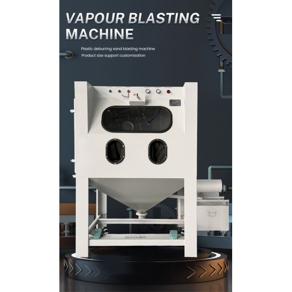 Sandblasting of Alloy Wheel Surfaces Closed Loop Wet Sandblasting Cabinet Dust-free Water Sand Blasting Machine