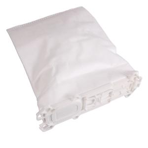 Wholesale Non-woven fabric dust white bag plastic card bored air filter dust bag for vacuum cleaner Vorwerk Kobold VK 135 136 from china suppliers