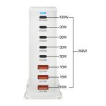 268W GaN USB Type C Fast Charger Multi Ports PD QC4.0 For Desktop Mobile Phone