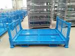 Powder Coated Galvanized Steel Cage Load Bearing Capacity Foldable Pallet Cage