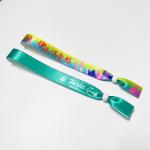 Customization Logo Polyester Woven Cloth Wristbands Concert Promotion Events