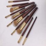 PU Leather Bag Pressed Powder Foundation Brush ISO 22716 Standard