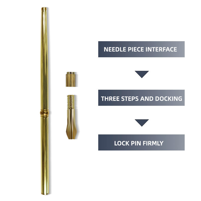 Golden Aluminum Alloy Microblading Tattoo Pen For Permanent Eyebrow