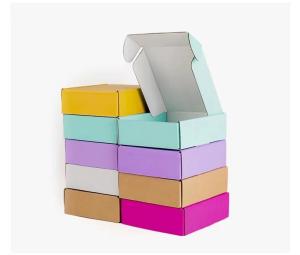 Wholesale Clothing Candy Color Custom Corrugated Mailer Boxes 9x6x3 9x6x4 from china suppliers