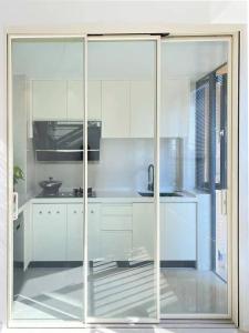 Wholesale Weatherproof Aluminium Sliding Security Doors , Residential Large Sliding Glass Doors from china suppliers