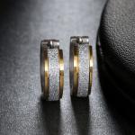 Silver Color&Gold-Color Punk Rock Stainless Steel Small Hoop Earrings for Women