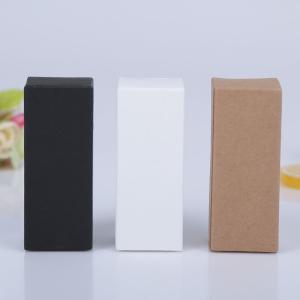 Wholesale Blank cosmetic box white and black kraft paper box customization from china suppliers