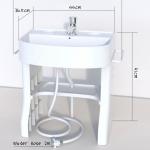 PP Plastic Small Children'S Freestanding Hand Wash Basin 44*36.5*36.5cm