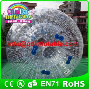 Wholesale QinDa Inflatable water zorb ball human hamster ball rolling ball for grass or hill from china suppliers