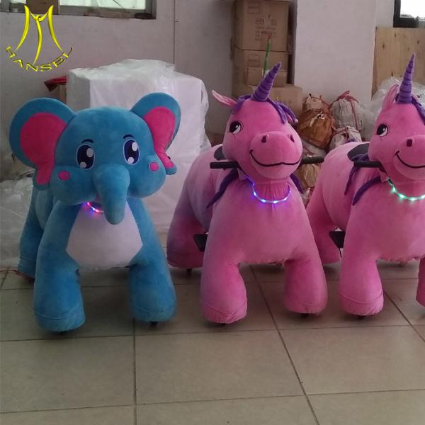 Hansel battery operated family amusement park walking toy unicorn scooter ride
