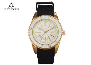 Wholesale White Dial Men'S Silicone Band Watches , Trendy Silicone Wristband Watch from china suppliers