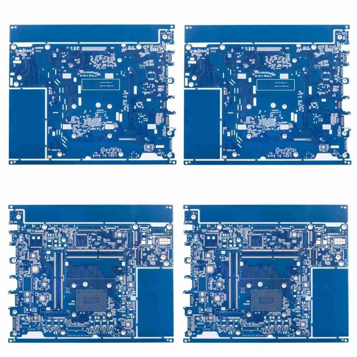 Immersion Gold HDI PCB Board 8 Layer 1.6mm 3mil Blue Solder Mask