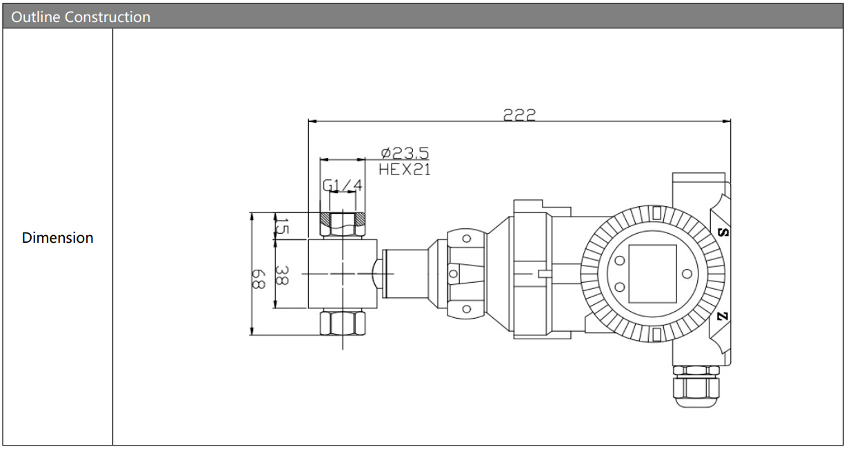 SS316L Diaphragm Differential Pressure Transmitter for Level Measurement and Control