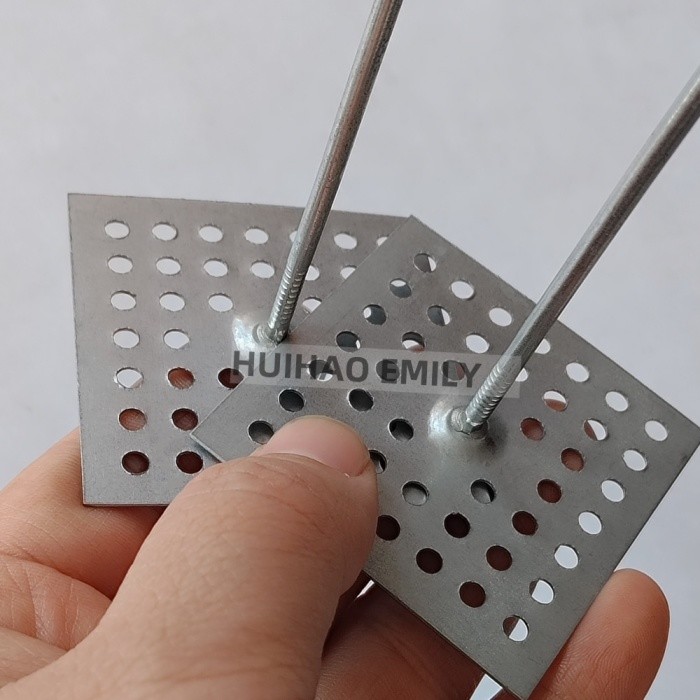 50 x 50 mm Stainless Steel Perforated Base Insulation Hangers