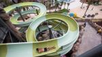 Water Park Construct Fiberglass Open Spiral Water Park Slide 400 Rider / H /