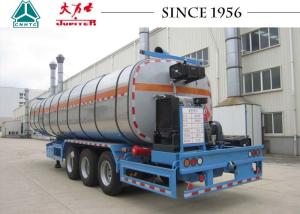 Wholesale 35 CBM 40 Tons Bitumen Trailer , Carbon Steel Asphalt Trailer With Burner from china suppliers