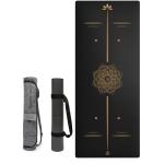 Custom Wholesale Hot Gold Stamping UV Printing Natural Rubber Black PU Yoga Mats