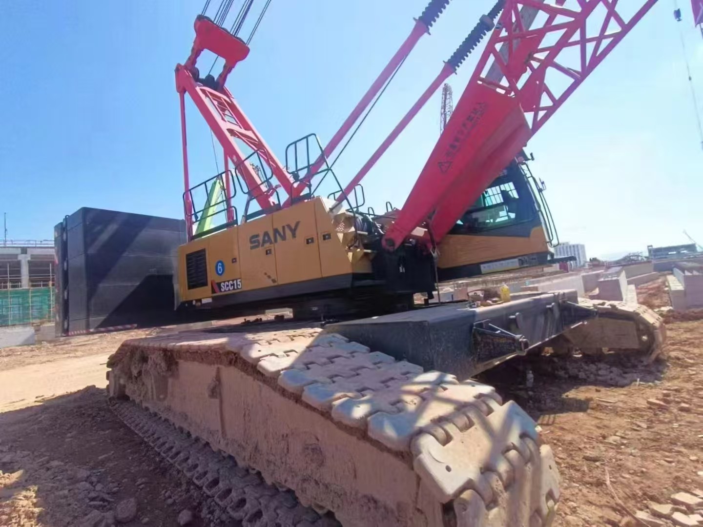 SCC1500A-6 Used 2021 SA NY Crawler Crane 150 Tons Maximum Lifting Capacity for Construction Projects