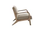 Simple Design Relaxing Single Sofa Antique Hotel Furniture Wood Armchair