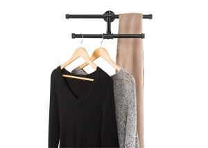 Wholesale Home Decoration Industrial Pipe Coat Rack Malleable Cast Iron Normal Black / Epoxy Coating from china suppliers