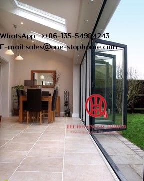 Aluminium Heavy Folding Door Sound-Proof for Villa House Hotel Building Project