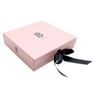 Wholesale Cardboard Book Shape Luxury Folding Gift Box Ribbon Closure Box CMYK PMS from china suppliers