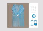 Reinforced Disposable Isolation Gowns Anti Bacterial Prevent Cross - Infection