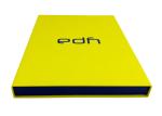 Yellow Color Book Shaped Gift Box , Cardboard Flip Top Boxes With Magnetic Catch