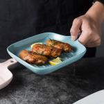 OEM High Temperature Firing Porcelain Baking Dish With Handle LFGB Certified