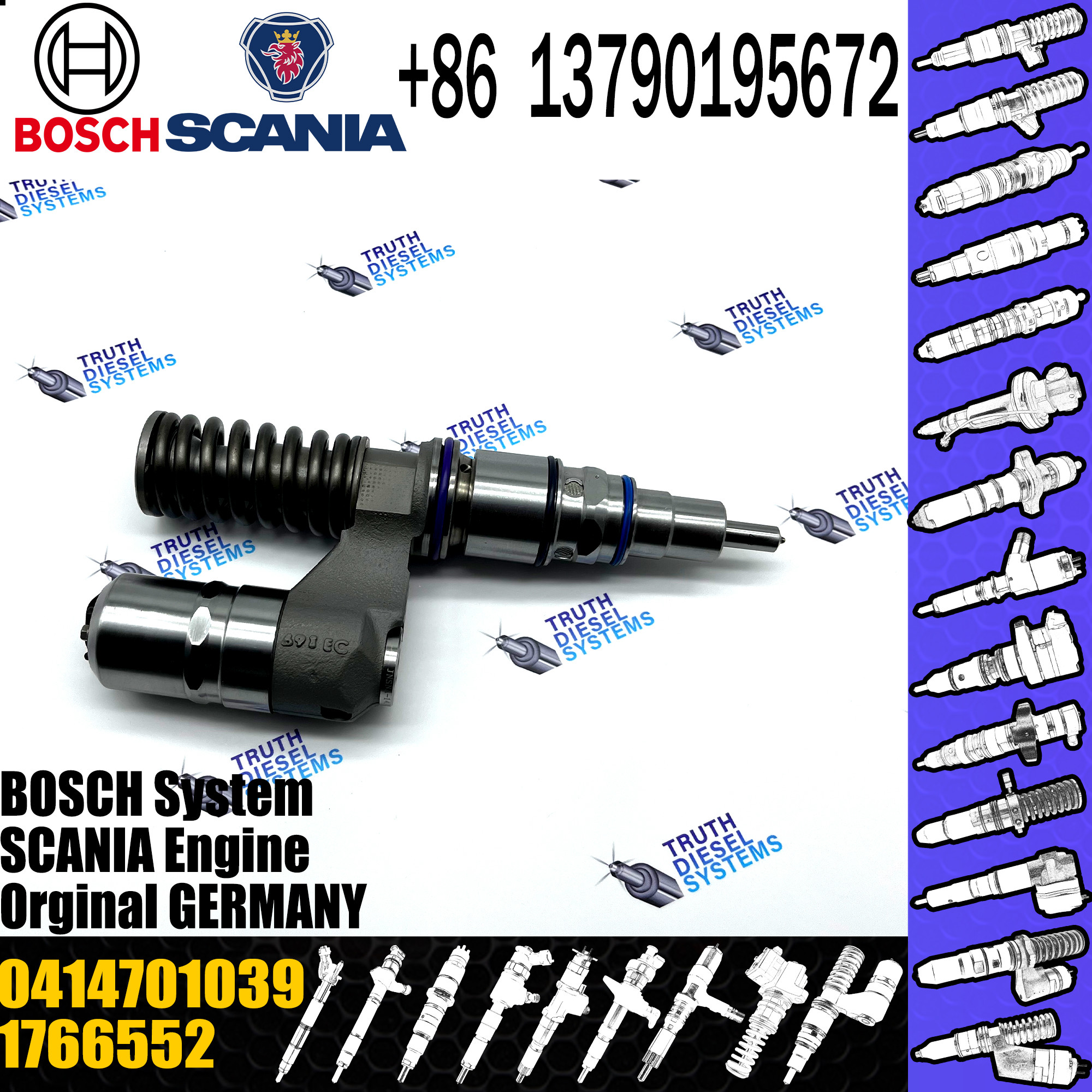 BOSCH injetor 0414701039 0414701063 Diesel fuel Unit pump assembly 0414701039 1539350 1766552 for Scania engine