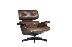 Wholesale Vintage Industrial Leather Eams Leisure Swiviel Chair Bend wood Frame from china suppliers