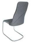Fabric Upholstered Glossy Chromed Dining Chair Livingroom Chair Leisure Chair