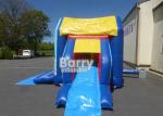 Beautiful Ocean Fish Inflatable Combo , Commercial Slide Inflatable Bounce House