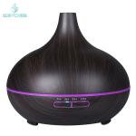 Wood Grain 300ml 50ml/H Ultrasonic Air Aroma Humidifier 0.65A
