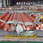 99.99% Pure C11000 Copper Round Bar OD 300MM Red Copper Rod Shaft