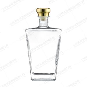 Wholesale Rubber Stopper Sealing Type Square Glass Wine Bottle From Healthy Lead Free Glass from china suppliers