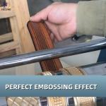 Pneumatic Leather Belt Strap Roller Embossing Machine 220V