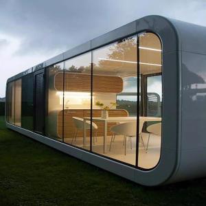 Wholesale Factory Wholesale Prefabricated House Apple Cabin Tiny Pod Coffee House Mobile Office Outdoor Popular Mini Prefab Container Home from china suppliers