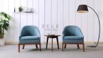 Fabric Leisure Wood Armchair Living Room Chair