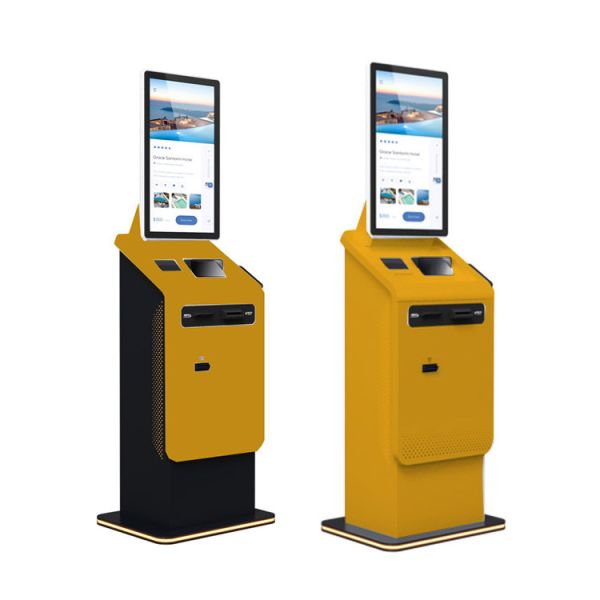 Complete self-service kiosk system with all components and accessories