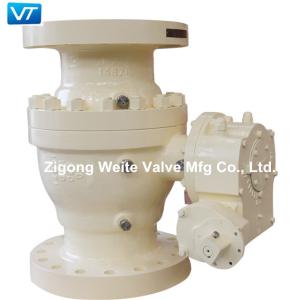 Wholesale WCB Cast Steel Trunnion Ball Valve 900LB 10 Inch Worm Gear Operated from china suppliers