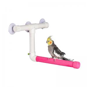 China suction cup window and shower bird perch for parrots,cockatiel and macaw,large on sale