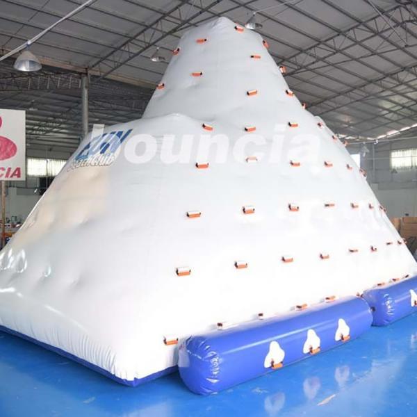 Quality Inflatable Water Climber / Inflatable Iceberg With Big Stainless Steel Anchor Ring for sale