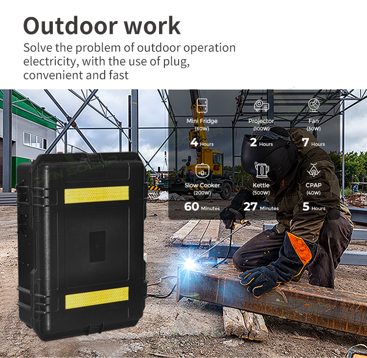 Portable Solar Panel Powerstation Lifepo4 Solar Generator 5000W For Outdoor Camping
