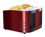 6 Time Setting Electric 4 Slice Toaster Anti Slip Feet Design