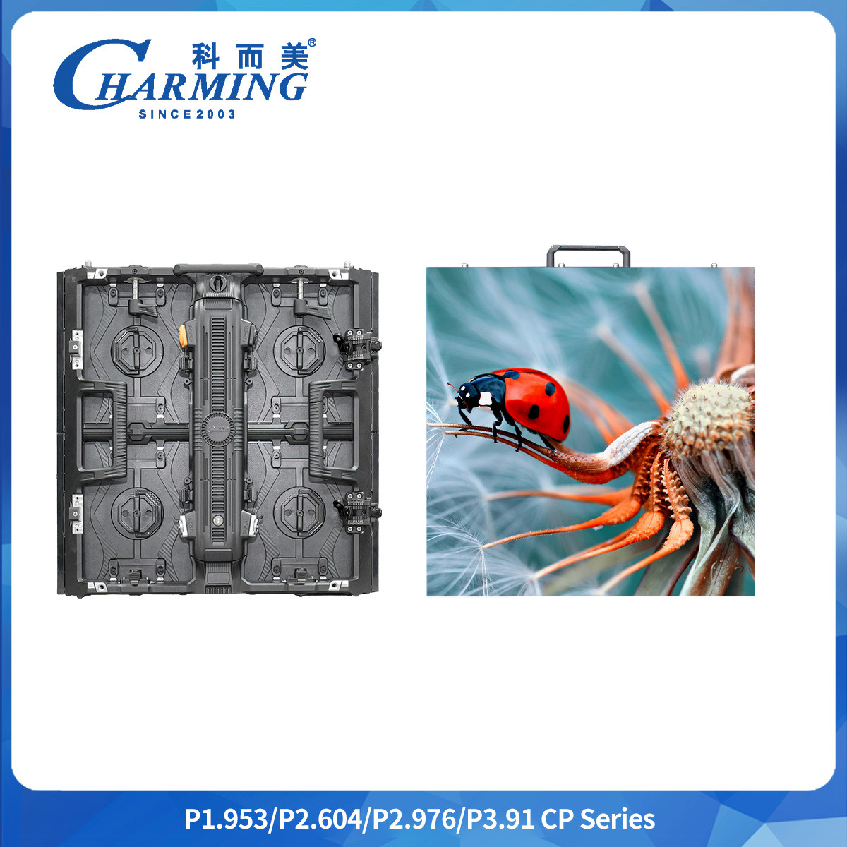 Right Angle Column P2.6/2.98/3.91 CP Series Outdoor LED Video Wall Is Upgraded To A Hiddenmodule Handle.