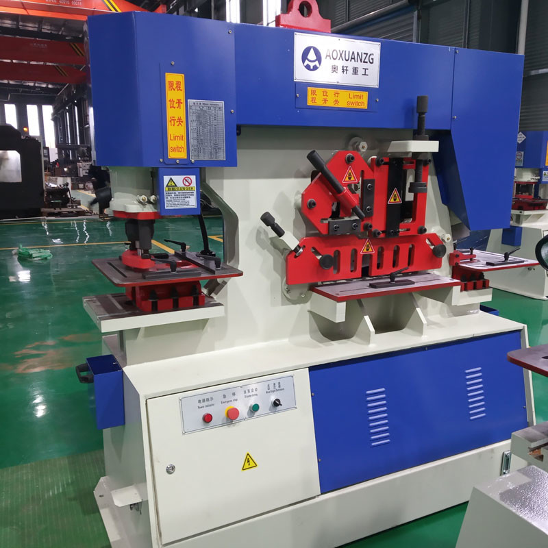 50 Ton Hydraulic Ironworker Machine Metal Steel 5.5kw 16mm Punching And Shearing Machine