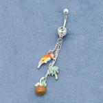 Silver Plated Surgical Steel Belly Button Rings 12mm Summer Wearing